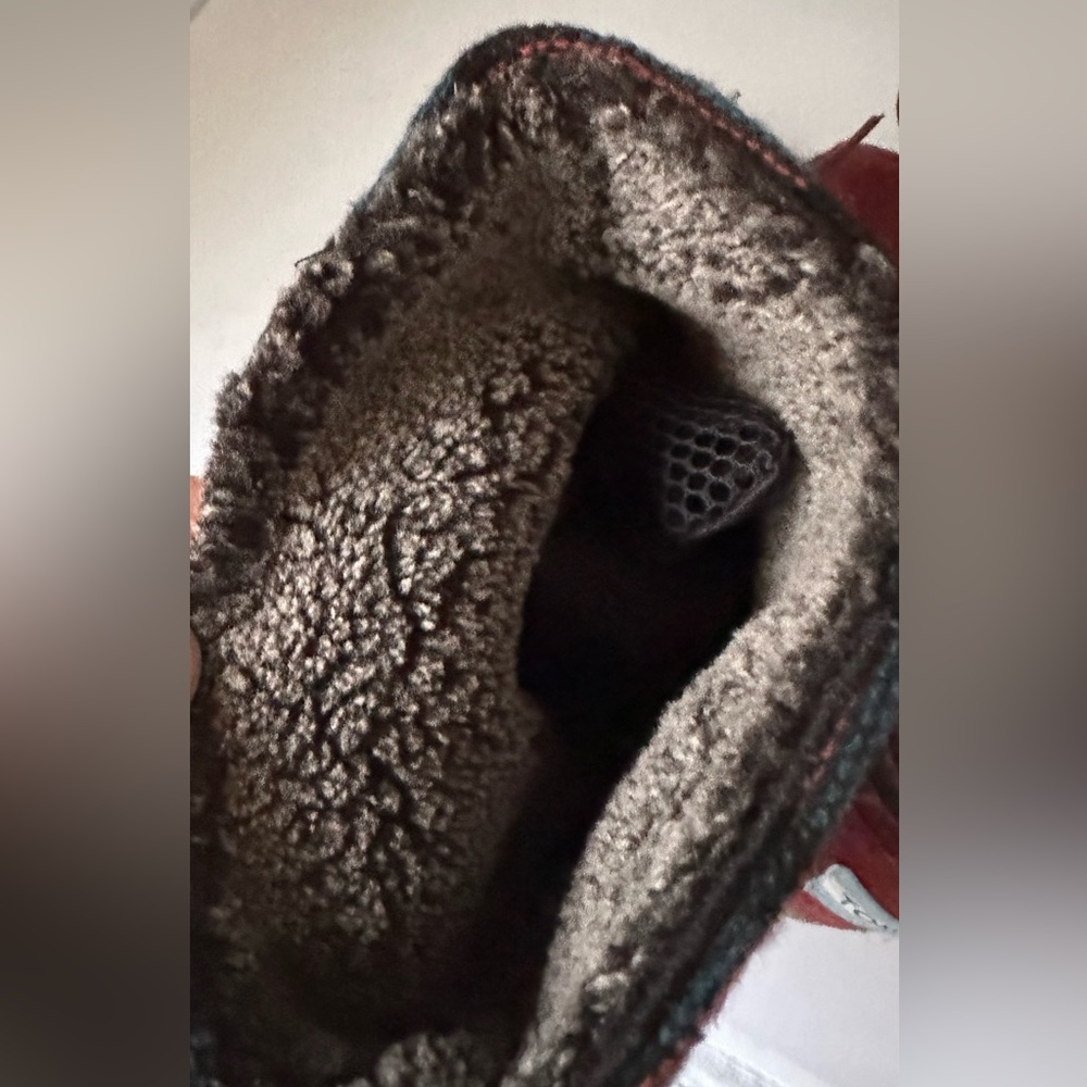 Toms Vintage Nepal Boots Suede Jacquard Aztec Print Fleece Lined Winter - Picture 6 of 9